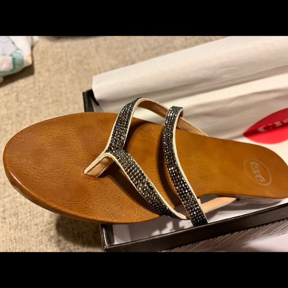 EXE Ibiza embellished sandal flip flops - Picture 4 of 7